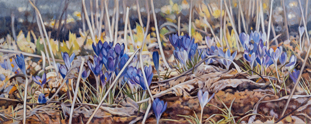 Mit dabei: Julia Belot mit neuen Gemälden ...