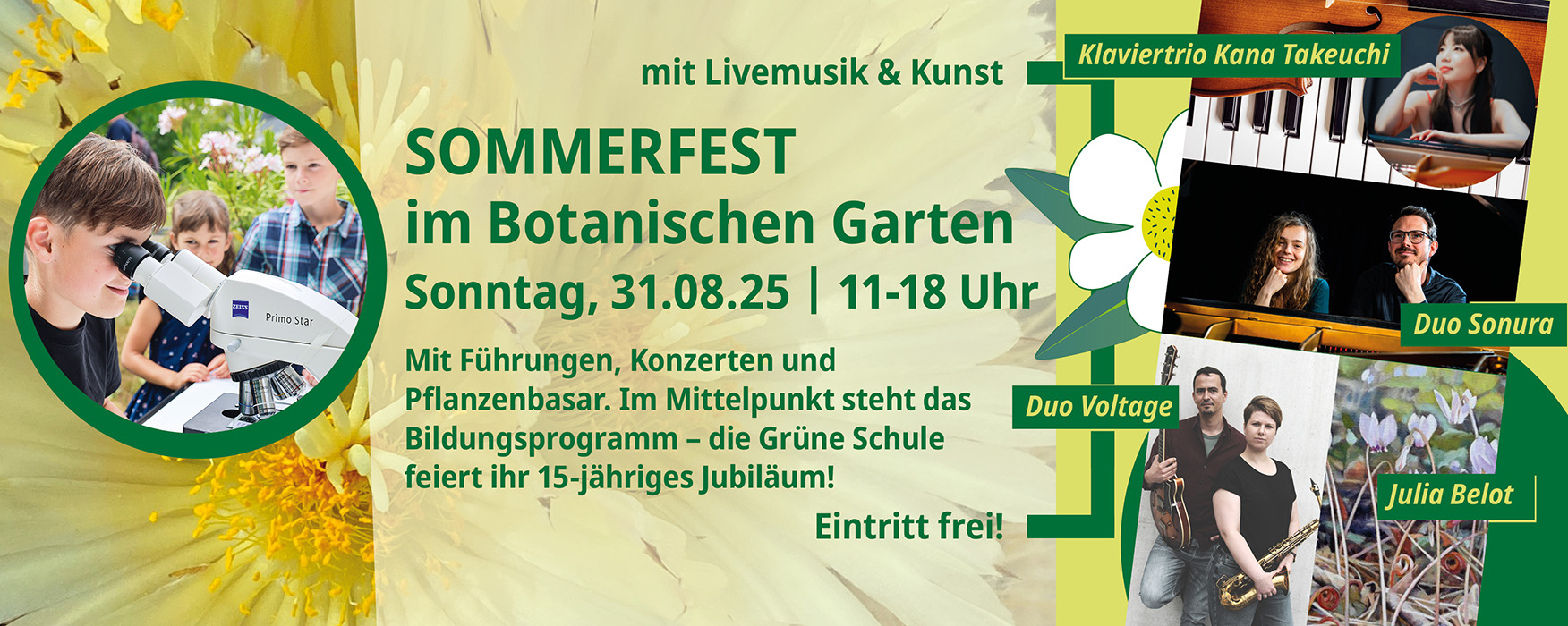 Endlich wieder Sommerfest im Botanischen Garten!